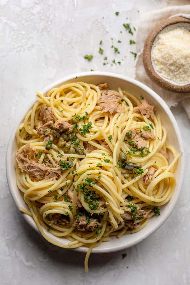 Garlic Lemon Tuna Pasta – BDARI