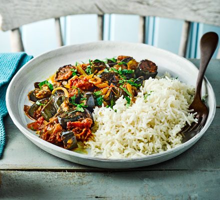 Roasted aubergine & tomato curry – BDARI