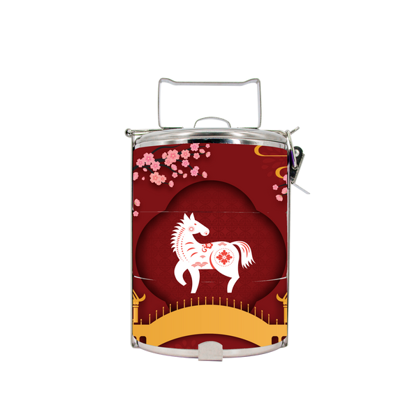 BDARI Tiffin Carrier - Zodiac Garden - Horse
