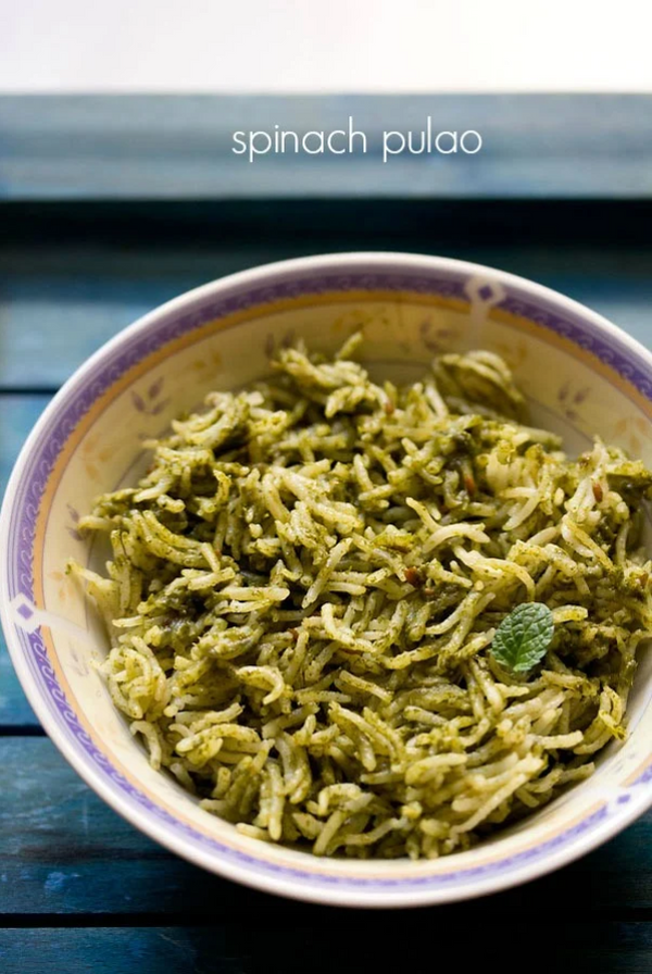 Veggie Palak Rice