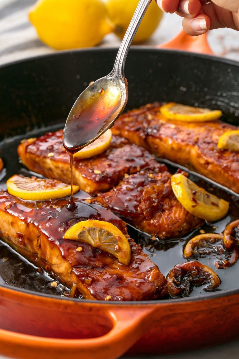 Honey Garlic  Glazed Salmon