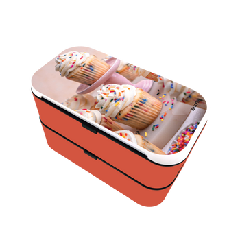B-KAS 1.2L Bento Lunch Box - Cup Cake