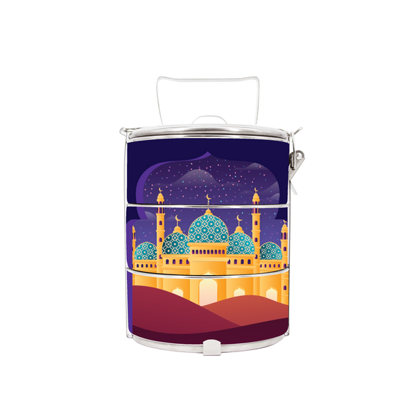 BDARI Tiffin Carrier - Night Muslim Mosque