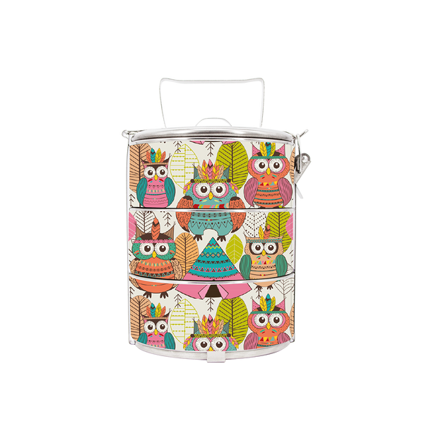 BDARI Tiffin Carrier - Red Indian Owl