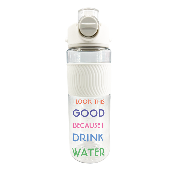 B-KAS Air 850ml Water Bottle - I Look This Good Because I Drink Water