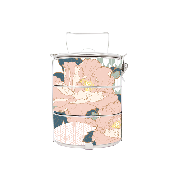 BDARI Tiffin Carrier - Japanese Peony