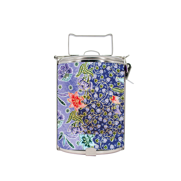 BDARI Tiffin Carrier - Purple Batik