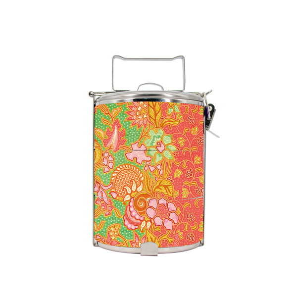 BDARI Tiffin Carrier - Orange Batik
