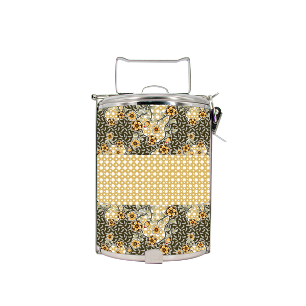 BDARI Tiffin Carrier - Sand Floral Batik