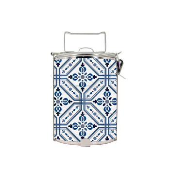 BDARI Tiffin Carrier - Blue Ceramic