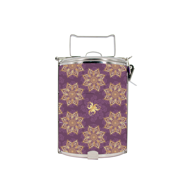 BDARI Tiffin Carrier - Gold Blue Mandala