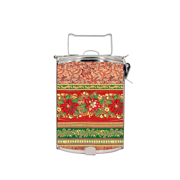 BDARI Tiffin Carrier - Poinsetia Paisley