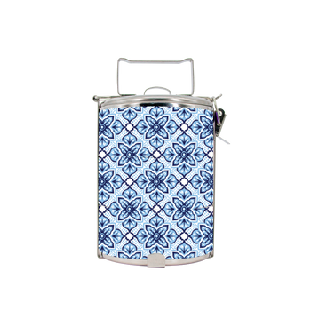 BDARI Tiffin Carrier - Mediterranean Porcelain