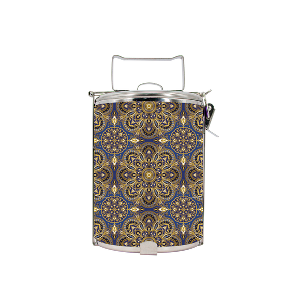 BDARI Tiffin Carrier - Purple Golden Flower