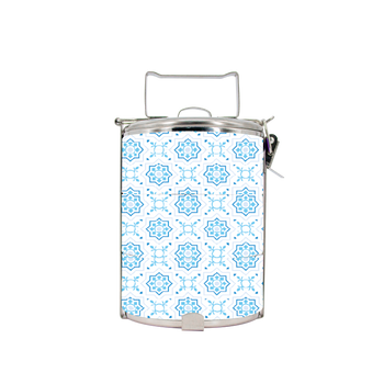 BDARI Tiffin Carrier - Tiles In Blue