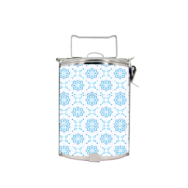 BDARI Tiffin Carrier - Tiles In Blue