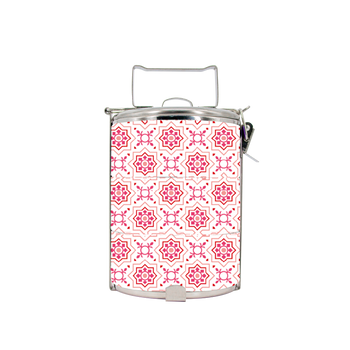 BDARI Tiffin Carrier - Tiles In Pink