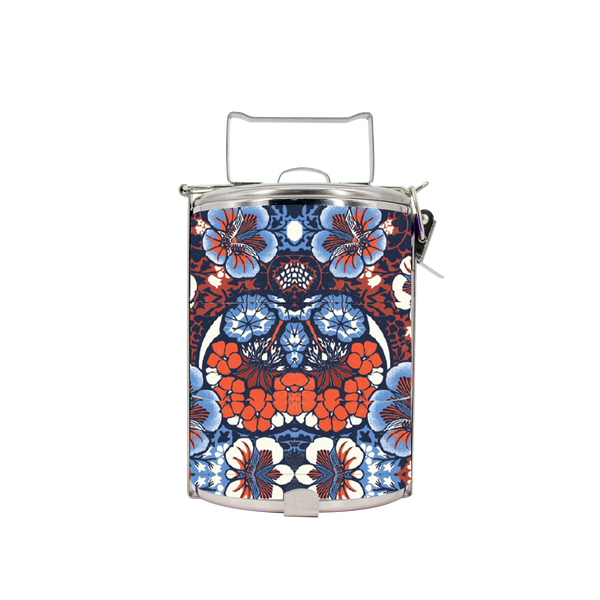 BDARI Tiffin Carrier - Orange Blue Blossom