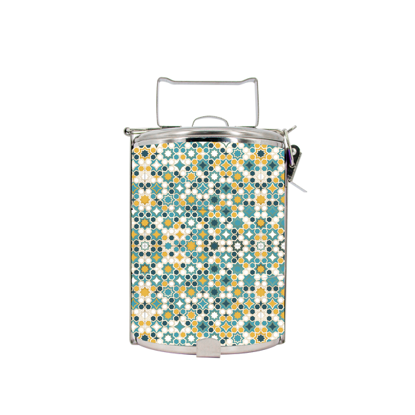 BDARI Tiffin Carrier - Islamic Ornamental Tiles