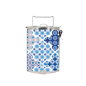 BDARI Tiffin Carrier - Cobalt Blue Arabic