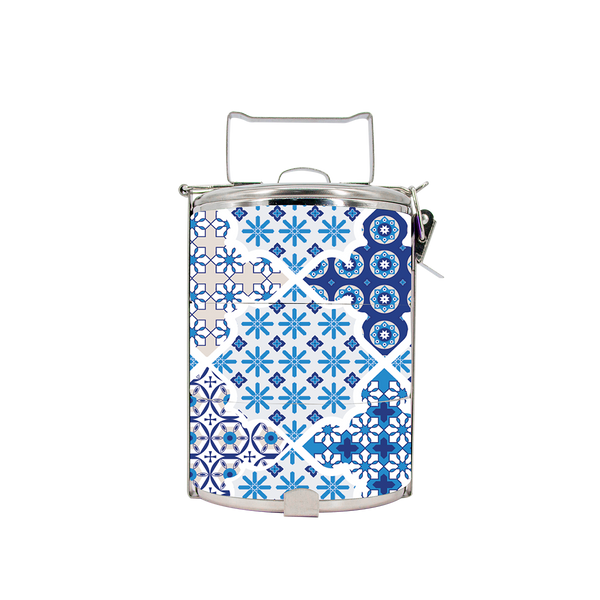 BDARI Tiffin Carrier - Cobalt Blue Arabic