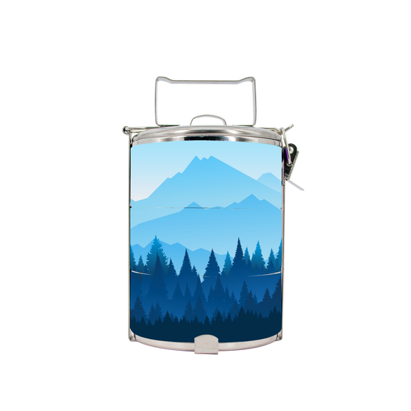 Pembawa Tiffin BDARI - Biru Krismas Abstrak