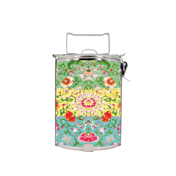 BDARI Tiffin Carrier - Mix Chinese Floral
