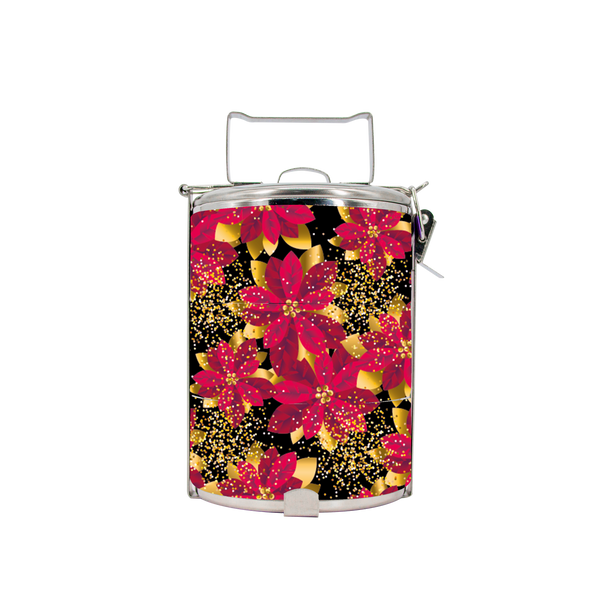 BDARI Tiffin Carrier - XMas Poinsetia