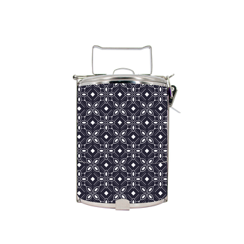 BDARI Tiffin Carrier - Black Batik 2