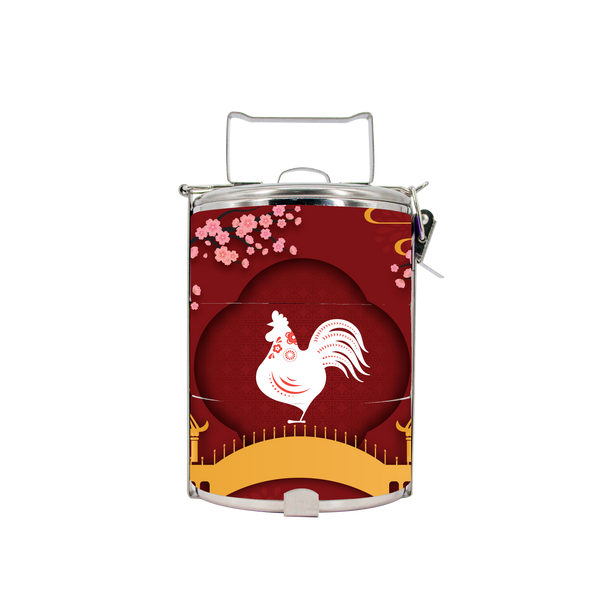 BDARI Tiffin Carrier - Zodiac Garden - Rooster