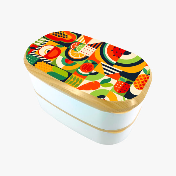 B-KAS 1.5L Bento Lunch Box - Tropical Fruits