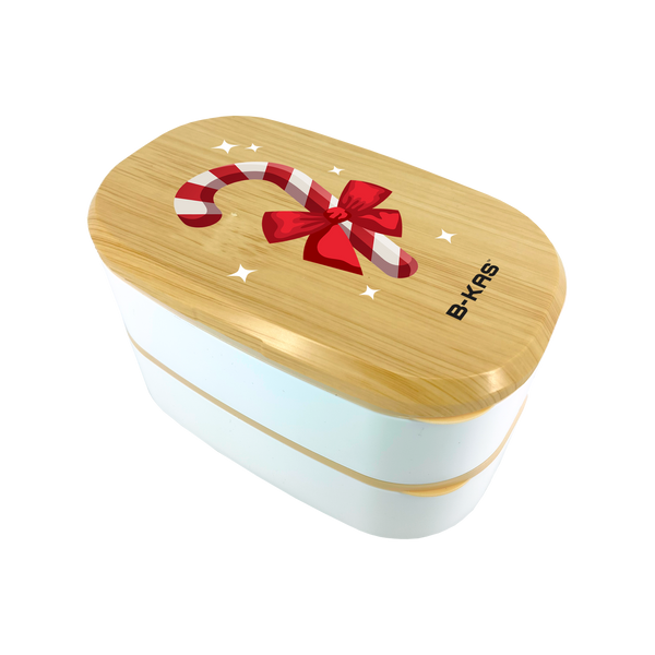 B-KAS 1.5L Bento Lunch Box - Christmas Candy