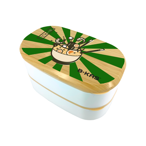B-KAS 1.5L Bento Lunch Box - Japan Green