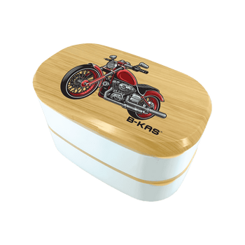 B-KAS 1.5L Bento Lunch Box - Motorcycle