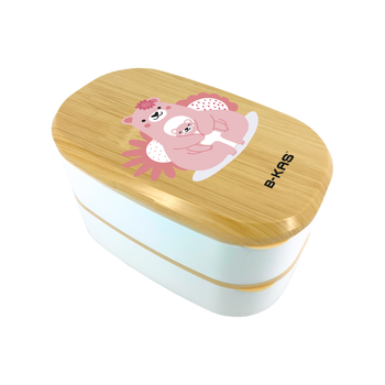 B-KAS 1.5L Bento Lunch Box - Mummy Bear