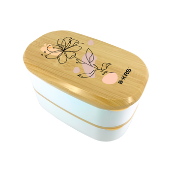 B-KAS 1.5L Bento Lunch Box - Pastel Flower