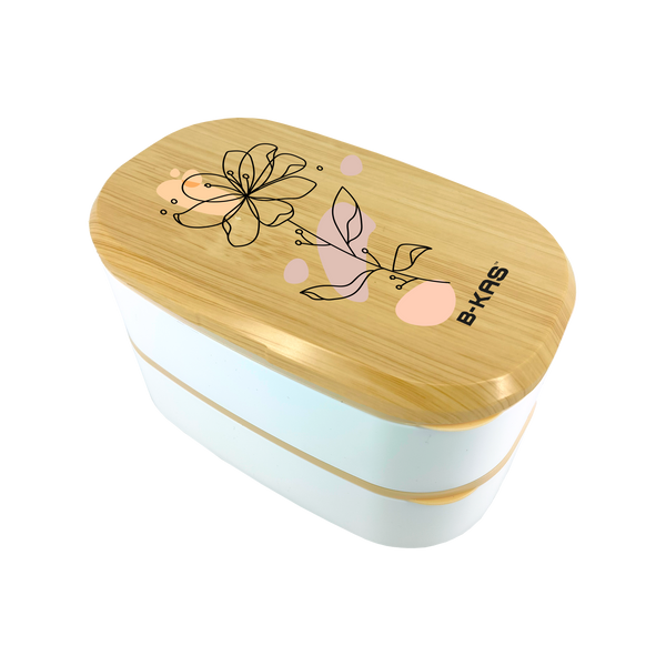 B-KAS 1.5L Bento Lunch Box - Pastel Flower